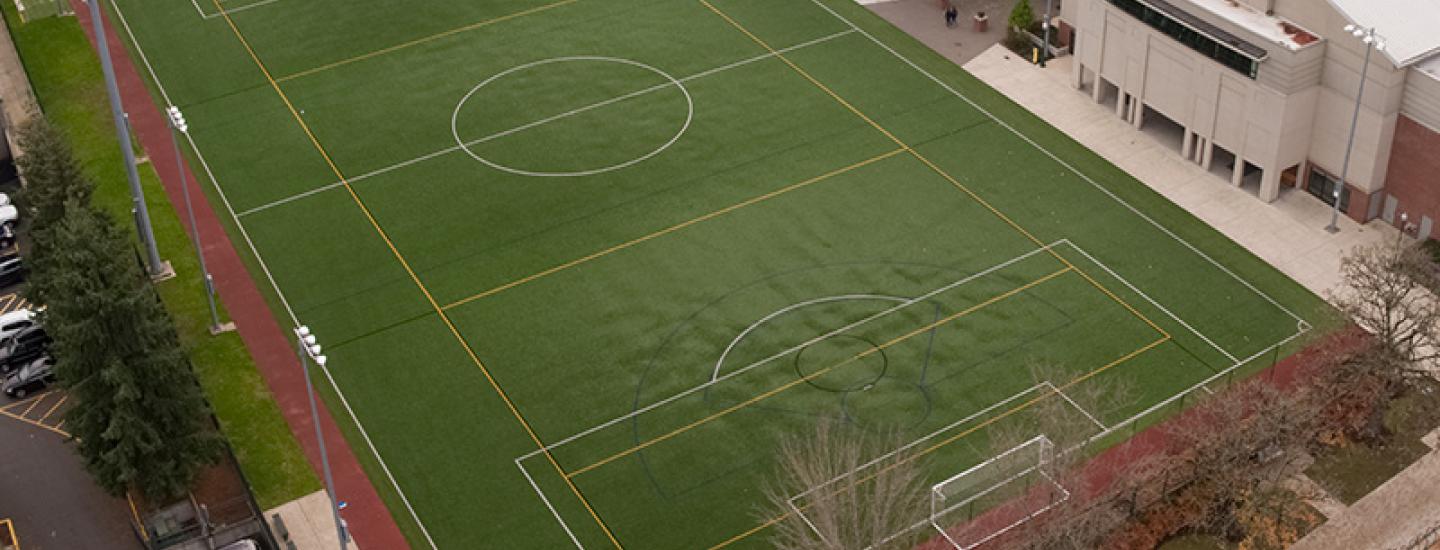 Aerial photo of Turf Field 1