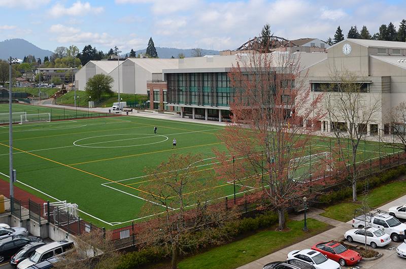 Outside Turf Field at the Student Recreation Center at the University of Oregon
